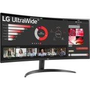 Resim LG 34" 34WR55QC-B 100 Hz WQHD 3440X1440 (Dp+Hdmı+Usb-C) Freesync Curved Gaming Monitör 