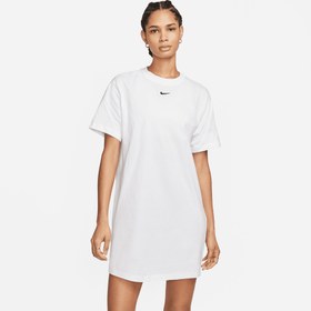 Resim Nike Sportswear Essential Kadın Beyaz Elbise 