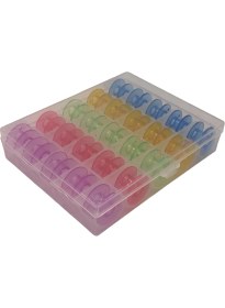 Resim Moonstar Ev Tipi Aile Dikiş Makinesi Plastik Geniş Masura Renkli (Kutulu) / HM2518M 25 Adet 