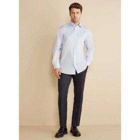 Resim Brooks Brothers Mavi Erkek Regular Fit Çizgili Gömlek BBFW25MSH030 