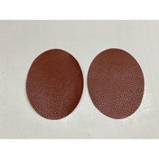 Resim karantuhafiye Dirsek Yaması Arma Suni Deri Yapıştırmalı Taba 