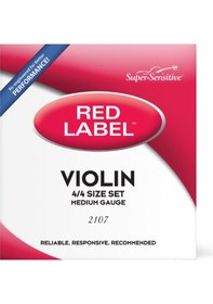 Resim D'addario 2107 Prelude Red Label Keman Tel Seti 4/4 Dayanıklı Çelik Çekirdek Parlak Ses Karakteri Ve Mükemmel Akort Kararlılığı 