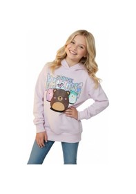 Resim Squish Kapüşonlu Kız Çocuk Tunik Sweatshirt Pembe 