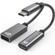 Resim Yorke Çok Işlevli C Tipi PD60W Hızlı Şarj Adaptör - Gri (Yurt Dışından) 