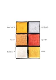 Resim Metalik Yaldız Sulu Boya Seti, Mega Boy, El Yapımı, Profesyonel Sanatçı Boyası, 6 Renk-set:01 Çok Renkli 