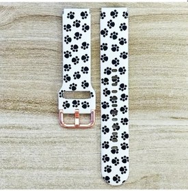 Resim Cloud011 Köpek Patisi 18mm Garmin Venu 3s Huawei Gt5 Kadın Bilek Kayışı 