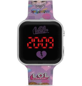 Resim Miniflak Lol Surprise Lisanslı Lol8002 Lila Square Led Çocuk Saati Siyah 
