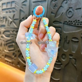 Resim Silver1 Yeni Sevimli Çizgi Film Işıklı Işık Kulomi Büyük Kulak Köpek Hediye Kutusu Anahtarlık Araba Okul Çantası Dıy Kolye Hediye (Yurt Dışından) 