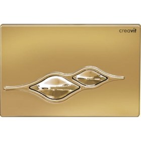 Resim Creavit Altın Boyalı Rezervuar Kumanda Paneli Buton Gp1006.00 