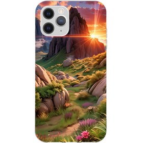 Resim Wrapscover iPhone Xs Max Kaplama Dağ Gün Batımı 