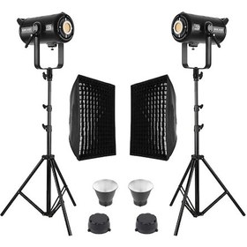 Resim GDX EXC-220C-II 2'li (Gridli 60x90 Octa Softbox + 260 CM Tripod) Işık Seti 