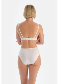 Resim 3 Lü Paket Dagi Bayan Yüksek Bel Slip Külot 5104kc Beyaz 