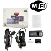 Resim Araç Kamerası - 3 Kameralı Wifi Ön , İç Ve Arka Full Hd Dvr Araç İçi Ekranlı Kamera 