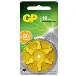 Resim GP ZA10 1.4V Düğme Kulaklık Pili 6'lı Paket 