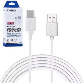 Resim Syrox C65 Micro Usb 2.0 Amper Hızlı Şarj Kablosu 
