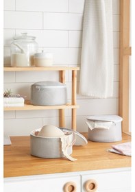 Resim Ocean Home Textile 3'lü Gri Renk İç Çamaşırı Yıkama Filesi Set 