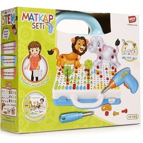 Resim Eğitici Matkap Seti-hayvanlar 3d Stem 