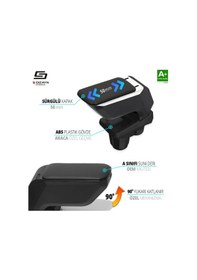 Resim S-dizayn Renault Megane 4 Kol Dayama Kolçak Geçmeli Abs Siyah 2016-2020 A+kalite 