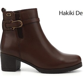 Resim Gönderi R Kadın Kahve Antik Fermuarlı Kalın Topuklu Hakiki Deri Bot Dkzb61351464 Kahve 
