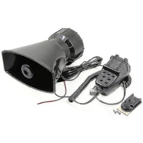 Resim Singree 12v 110db 5 Sesli Araç Megafonu - Acil Durum Siren Ve Hoparlör Seti 
