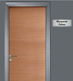 Resim 10X20 Cm Muayene Odası Yazılı Metal Yönlendirme Levhası 