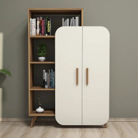 Resim Variant Concept Form Çok Amaçlı Dolap Ve Kitaplık Ceviz - Ekru 