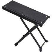 Resim Reedark Siyah Metal Gitar Ayak Pedalı - 4 Seviye Yükseklik Ayarlı Katlanabilir Oynama Desteği 