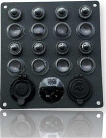 Resim 8 Li Otomatik Sigortalı Panel Usb Voltmetre Şarj Göstergeli 15 16 Aliminyum Kasa 