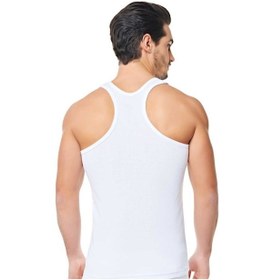 Resim Seher Beyaz Askılı Ribana Spor Atlet 3'Lü 