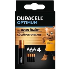 Resim DURACELL OPTİMUM AAA PİL 4 LÜ PAKET 1.5 ALKALİN 