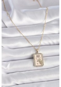 Resim 316l Çelik Gold Renk Zincir Koç Burcu Zirkon Taşlı Kadın Kolye Çok Renkli Çok renkli 