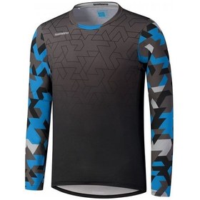 Resim Shimano Myoko Uzun Kol Forma Black Grey Blue S Ml1304 Çok Renkli 