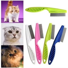 Resim Kedi Köpek Saplı Tüy Bit Pire Toplayıcı Toplama Temizleme Tarağı Tarak Bit Pire Temizleme 