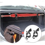 Resim jmsstore Yeni 2 Adet/takım Şemsiye Tutucu Gövde Organizatör Araba Arka Montaj Braketi Havlu Kanca Araba Süsleme 