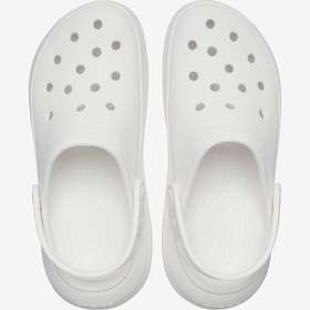 Resim Crocs Classic Crush Clog Kadın Beyaz Terlik 