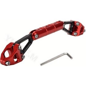 Resim Chuangyinshop Red No Logo 22mm Alüminyum Alaşım Çapraz Çubuk Braketi Ducati Scrambler 800 400 1100 Icon Desert Sled Motor Tutma Çubuğu Denge 