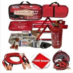 Resim Lüx Trafik Seti Çantalı 1200 Amper Takviye Kablolusu Içinde N11.570 