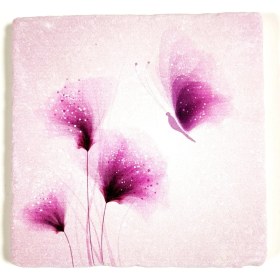 Resim Şeker Portakalım Dekoratif Figürlü Doğal Taş Gider Kapağı Banyo Süsü Tekli 10 x 10 cm 
