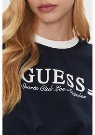 Resim Guess Ön Bağlamalı Kadın T-shirt Lacivert 