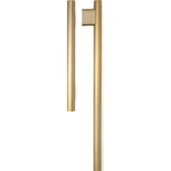 Resim System 9772 Silindir Çizgili Çekme/sürgü Kapı Kolu Altın Saten Renk 49 cm (Iki Delik Arası Mesafe) 