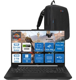 Resim Asus Tuf Gaming A15 FA506NFR Amd Ryzen 7 7435HS 32 GB Ddr5 2tb SSD RTX2050 4 GB 15.6" Fhd IPS 144HZ Windows 11 Home Taşınabilir Bilgisayar HN012H11 + Zetta Çanta 