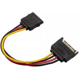 Resim 30 Cm Sata Power Uzatma Kablosu Dişi Erkek Sata Power Uzatma Kablosu Erkek Dişi Sata Power Kablo 