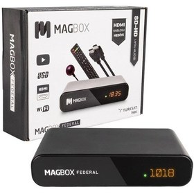 Resim Magbox Federal Mini HD Scart TKGS Uydu Alıcısı 