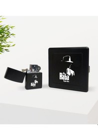 Resim Kişiye Özel Baba Godfather Tasarımlı Siyah Metal Sigara Tabakası N11.1317 