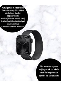 Resim Akıllı Saat Sq-16 Mini Series 10 Unisex Tasarım, Sağlık Ve Spor Takibi 