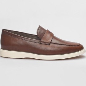 Resim Hakiki Deri Taba Erkek Günlük Ayakkabı-taba Taba 