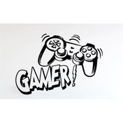 Resim Redline Grafik Gamer Sticker Beyaz 