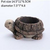 Resim Ulzyvf Süsü Sukulent Sukulent Saksısı Saksısı Saksı Reçine Reçine Ofis Mini Masaüstü Masa Kaplumbağa Çiçek Bitki Ts 