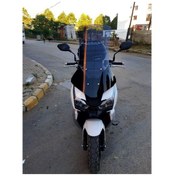 Resim Motocam Rks Freccia 150 Siperlik Ön Cam Alt Siyah 2022 2024 Model 75cm Açıkfüme Renkli 4mm Uzun Cam 