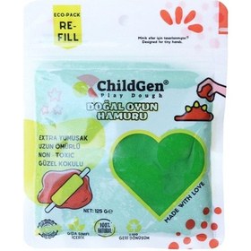 Resim Doğal Oyun Hamuru - Yeşil -vakumlu Kartuş Paket - Ecopack-refill 